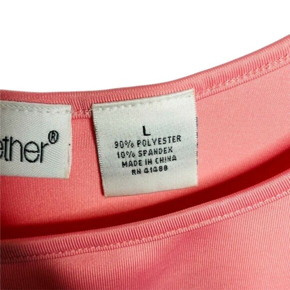 Womens Spaghetti Strap Blouse Crop Top Pink Size Large u Together - Picture 4 of 4